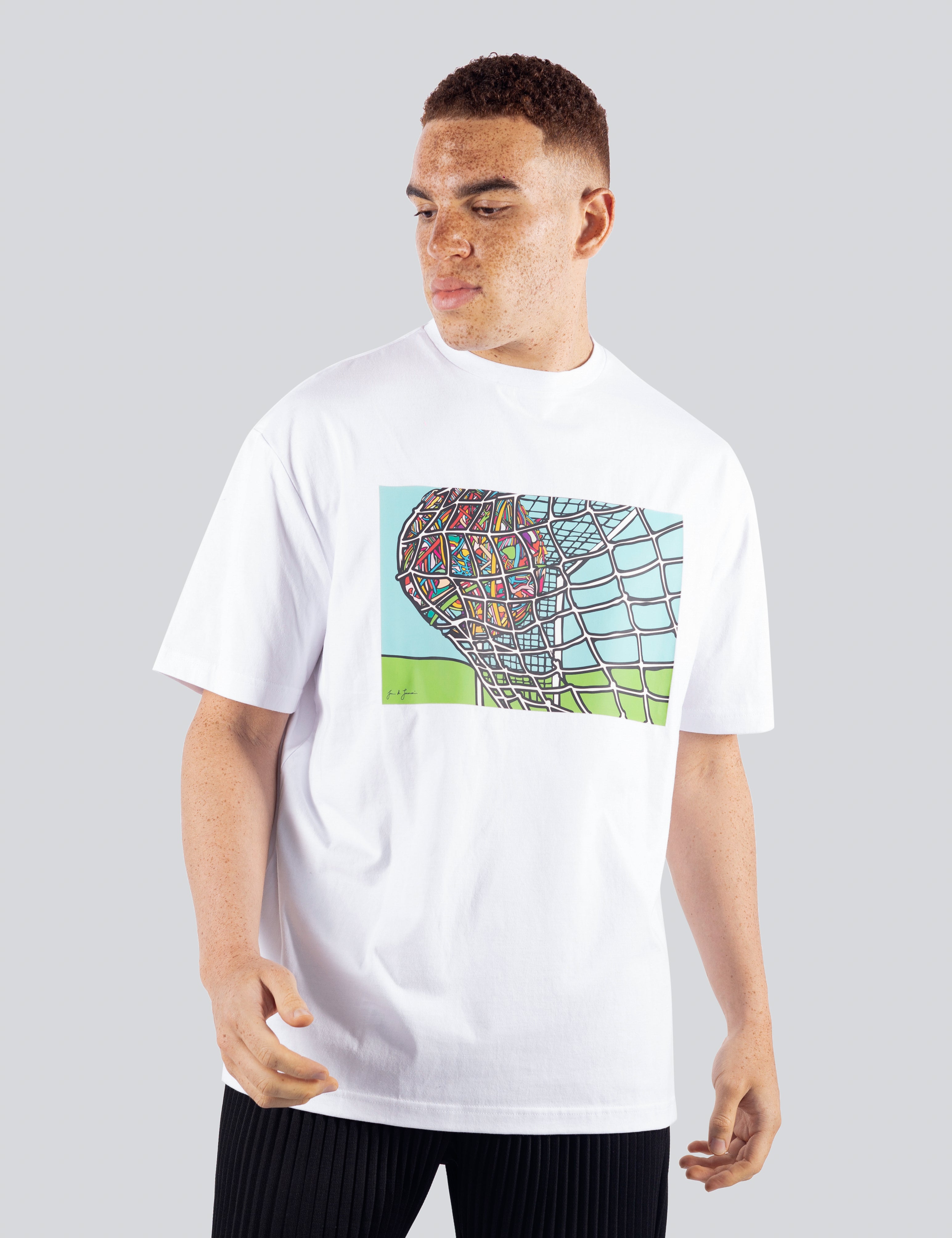 STREETBALL SOCCER T-SHIRT GOAL (WHITE)