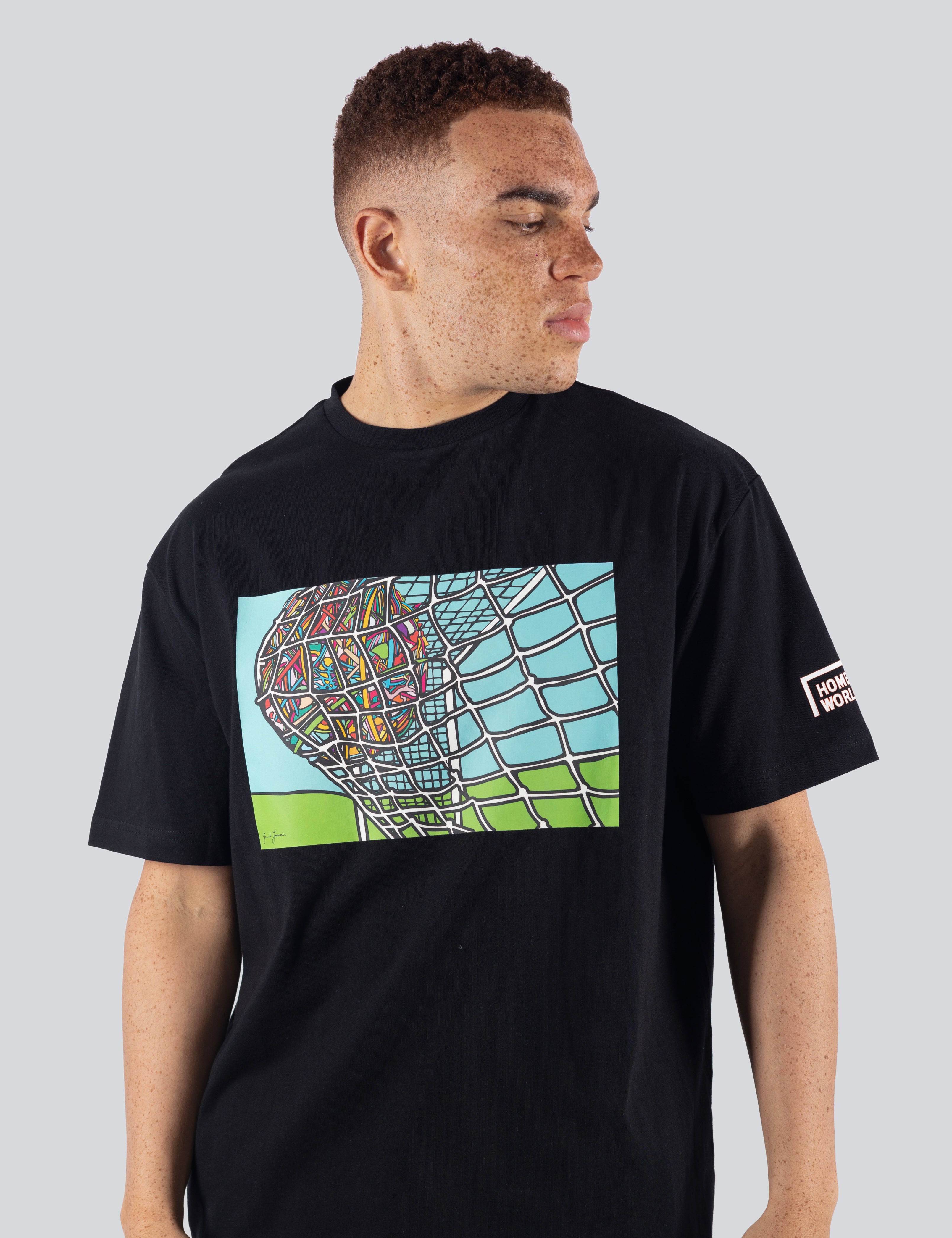 STREETBALL SOCCER T-SHIRT GOAL (BLACK)