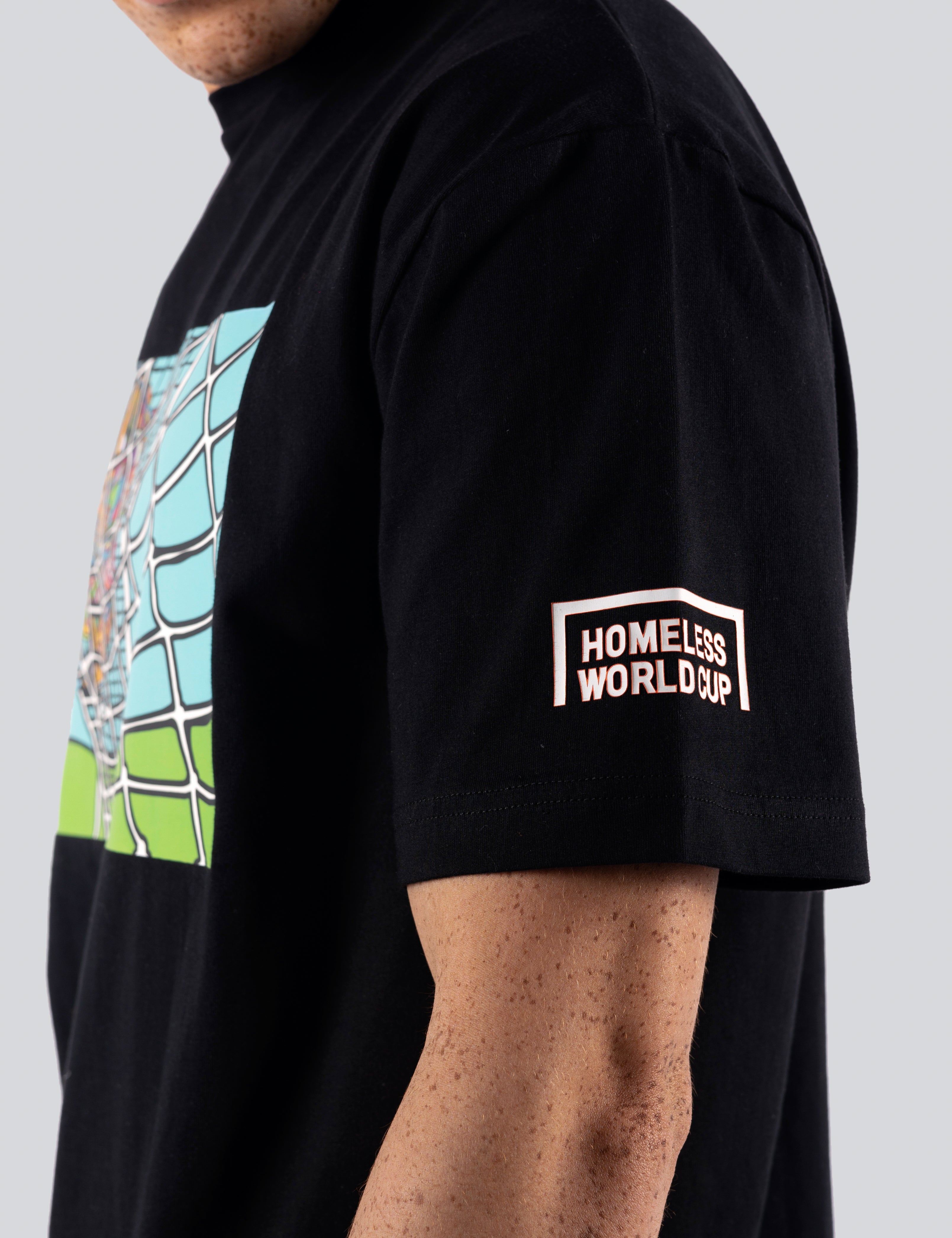 STREETBALL SOCCER T-SHIRT GOAL (BLACK)